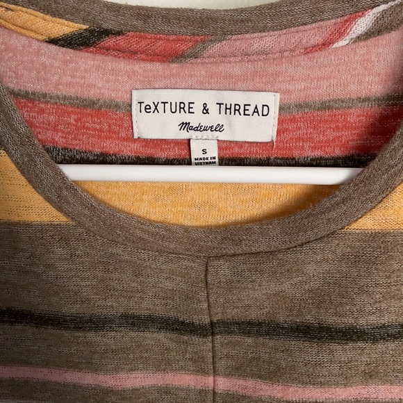 MADEWELL striped front tie tee - Picture 2 of 3
